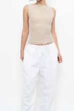 Load image into Gallery viewer, ABERCOMBIE x Soft Beige Fitted Tank (S)