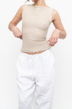 Load image into Gallery viewer, ABERCOMBIE x Soft Beige Fitted Tank (S)