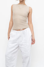Load image into Gallery viewer, ABERCOMBIE x Soft Beige Fitted Tank (S)
