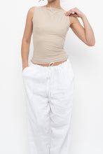 Load image into Gallery viewer, ABERCOMBIE x Soft Beige Fitted Tank (S)