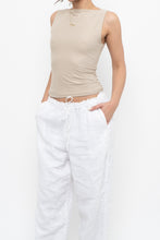 Load image into Gallery viewer, ABERCOMBIE x Soft Beige Fitted Tank (S)