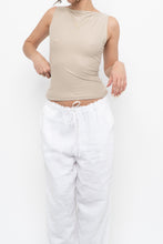 Load image into Gallery viewer, ABERCOMBIE x Soft Beige Fitted Tank (S)