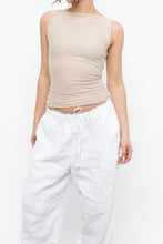 Load image into Gallery viewer, ABERCOMBIE x Soft Beige Fitted Tank (S)