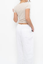 Load image into Gallery viewer, AMERICAN EAGLE x Beige Pointelle Cotton Baby Tee (XS)