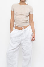 Load image into Gallery viewer, AMERICAN EAGLE x Beige Pointelle Cotton Baby Tee (XS)