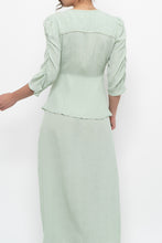 Load image into Gallery viewer, ATELIER REVE x Faint Patterned Light Teal Midi Dress (M)