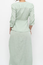 Load image into Gallery viewer, ATELIER REVE x Faint Patterned Light Teal Midi Dress (M)