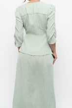 Load image into Gallery viewer, ATELIER REVE x Faint Patterned Light Teal Midi Dress (M)