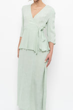 Load image into Gallery viewer, ATELIER REVE x Faint Patterned Light Teal Midi Dress (M)