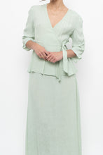 Load image into Gallery viewer, ATELIER REVE x Faint Patterned Light Teal Midi Dress (M)
