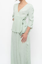 Load image into Gallery viewer, ATELIER REVE x Faint Patterned Light Teal Midi Dress (M)