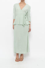 Load image into Gallery viewer, ATELIER REVE x Faint Patterned Light Teal Midi Dress (M)