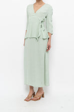 Load image into Gallery viewer, ATELIER REVE x Faint Patterned Light Teal Midi Dress (M)