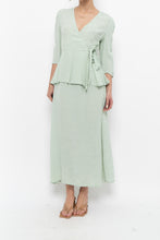 Load image into Gallery viewer, ATELIER REVE x Faint Patterned Light Teal Midi Dress (M)