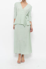 Load image into Gallery viewer, ATELIER REVE x Faint Patterned Light Teal Midi Dress (M)