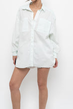 Load image into Gallery viewer, REEBOK x Light Teal Oversized Buttonup (S-XL)