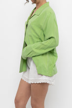 Load image into Gallery viewer, Vintage x Green Soft Silk Buttonup (XS-M)