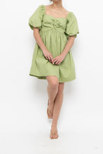 Load image into Gallery viewer, EN SAISON x Green Babydoll Mini Dress (XS, S)