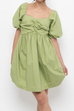 Load image into Gallery viewer, EN SAISON x Green Babydoll Mini Dress (XS, S)