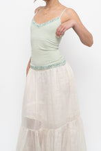 Load image into Gallery viewer, Vintage x RW&amp;CO Pale Green Lace Tank (S, M)