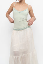 Load image into Gallery viewer, Vintage x RW&amp;CO Pale Green Lace Tank (S, M)
