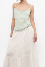 Load image into Gallery viewer, Vintage x RW&amp;CO Pale Green Lace Tank (S, M)