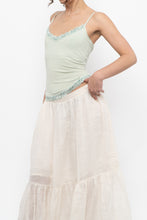 Load image into Gallery viewer, Vintage x RW&amp;CO Pale Green Lace Tank (S, M)