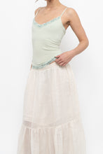 Load image into Gallery viewer, Vintage x RW&amp;CO Pale Green Lace Tank (S, M)