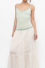 Load image into Gallery viewer, Vintage x RW&amp;CO Pale Green Lace Tank (S, M)