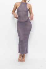 Load image into Gallery viewer, Modern x Purple Crochet Low-Back Dress (XS)