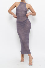 Load image into Gallery viewer, Modern x Purple Crochet Low-Back Dress (XS)