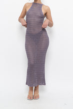 Load image into Gallery viewer, Modern x Purple Crochet Low-Back Dress (XS)