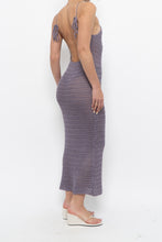 Load image into Gallery viewer, Modern x Purple Crochet Low-Back Dress (XS)