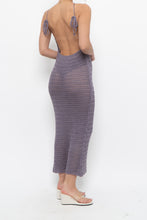 Load image into Gallery viewer, Modern x Purple Crochet Low-Back Dress (XS)