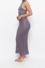 Load image into Gallery viewer, Modern x Purple Crochet Low-Back Dress (XS)