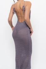 Load image into Gallery viewer, Modern x Purple Crochet Low-Back Dress (XS)