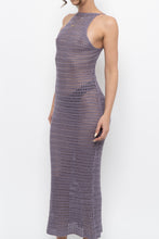 Load image into Gallery viewer, Modern x Purple Crochet Low-Back Dress (XS)