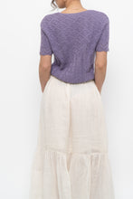 Load image into Gallery viewer, Vintage x Made in USA x Purple Cotton Cardigan (M, L)