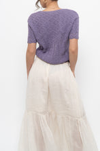 Load image into Gallery viewer, Vintage x Made in USA x Purple Cotton Cardigan (M, L)