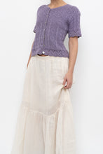 Load image into Gallery viewer, Vintage x Made in USA x Purple Cotton Cardigan (M, L)