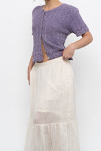 Load image into Gallery viewer, Vintage x Made in USA x Purple Cotton Cardigan (M, L)