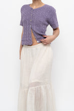 Load image into Gallery viewer, Vintage x Made in USA x Purple Cotton Cardigan (M, L)