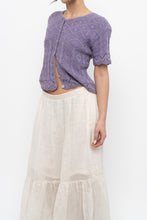 Load image into Gallery viewer, Vintage x Made in USA x Purple Cotton Cardigan (M, L)