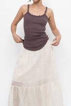 Load image into Gallery viewer, Vintage x BANANA REPUBLIC Purple Ribbed Cotton Tank (S)