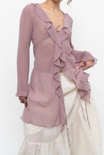 Load image into Gallery viewer, WILFRED x Pink Sheer Flowy Dress/Top (XS, S)