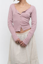 Load image into Gallery viewer, GAP x Deadstock Pink Pointelle Cropped Cardigan (M)