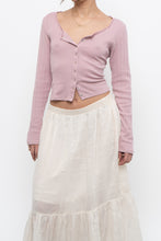 Load image into Gallery viewer, GAP x Deadstock Pink Pointelle Cropped Cardigan (M)