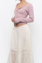 Load image into Gallery viewer, GAP x Deadstock Pink Pointelle Cropped Cardigan (M)
