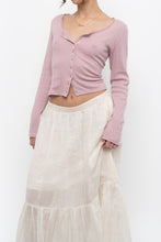 Load image into Gallery viewer, GAP x Deadstock Pink Pointelle Cropped Cardigan (M)