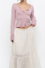 Load image into Gallery viewer, GAP x Deadstock Pink Pointelle Cropped Cardigan (M)